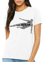 Load image into Gallery viewer, PARKOUR WORD ART TEE - WOMEN'S