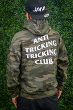 Load image into Gallery viewer, ANTI TRICKING TRICKING CLUB CAMO HOODIE
