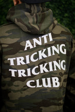 Load image into Gallery viewer, ANTI TRICKING TRICKING CLUB CAMO HOODIE
