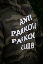 Load image into Gallery viewer, ANTI PARKOUR PARKOUR CLUB CAMO HOODIE
